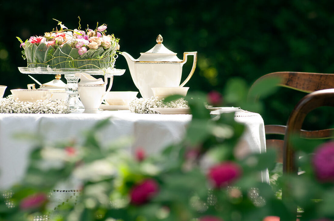 Tea Time and Roses