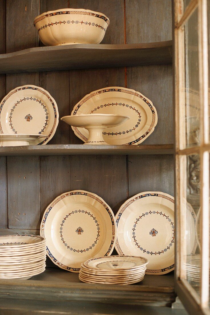 Crockery in dresser