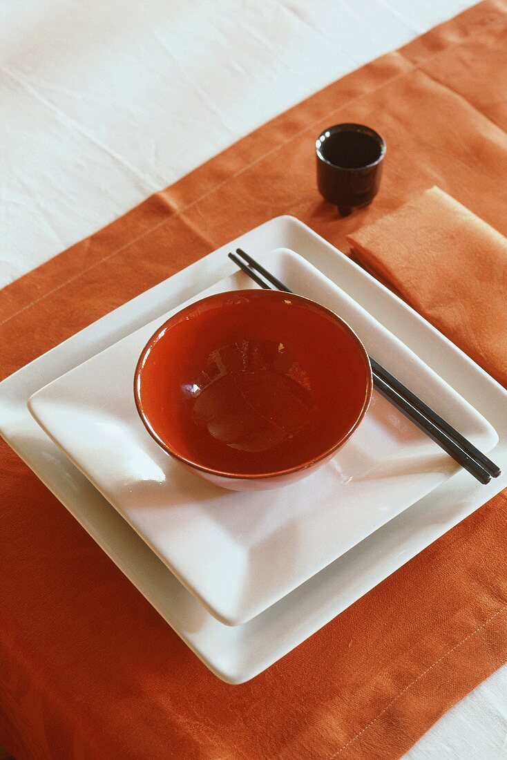 A Japanese place setting
