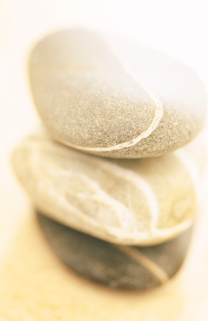 Three stacked pebbles