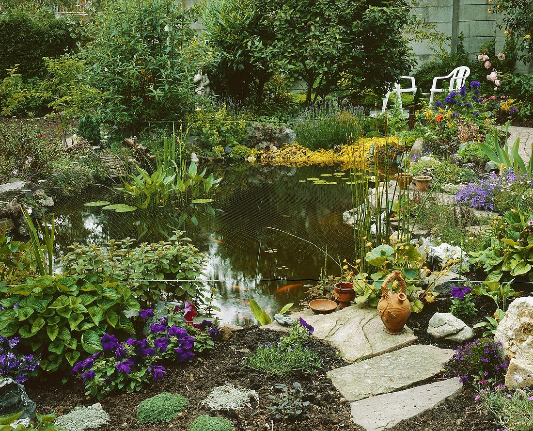 Garten mit Teich