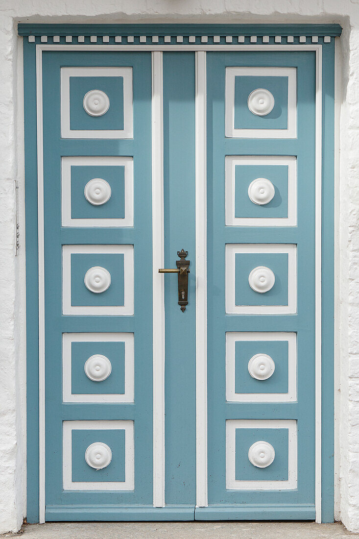  front door old turquoise and white 