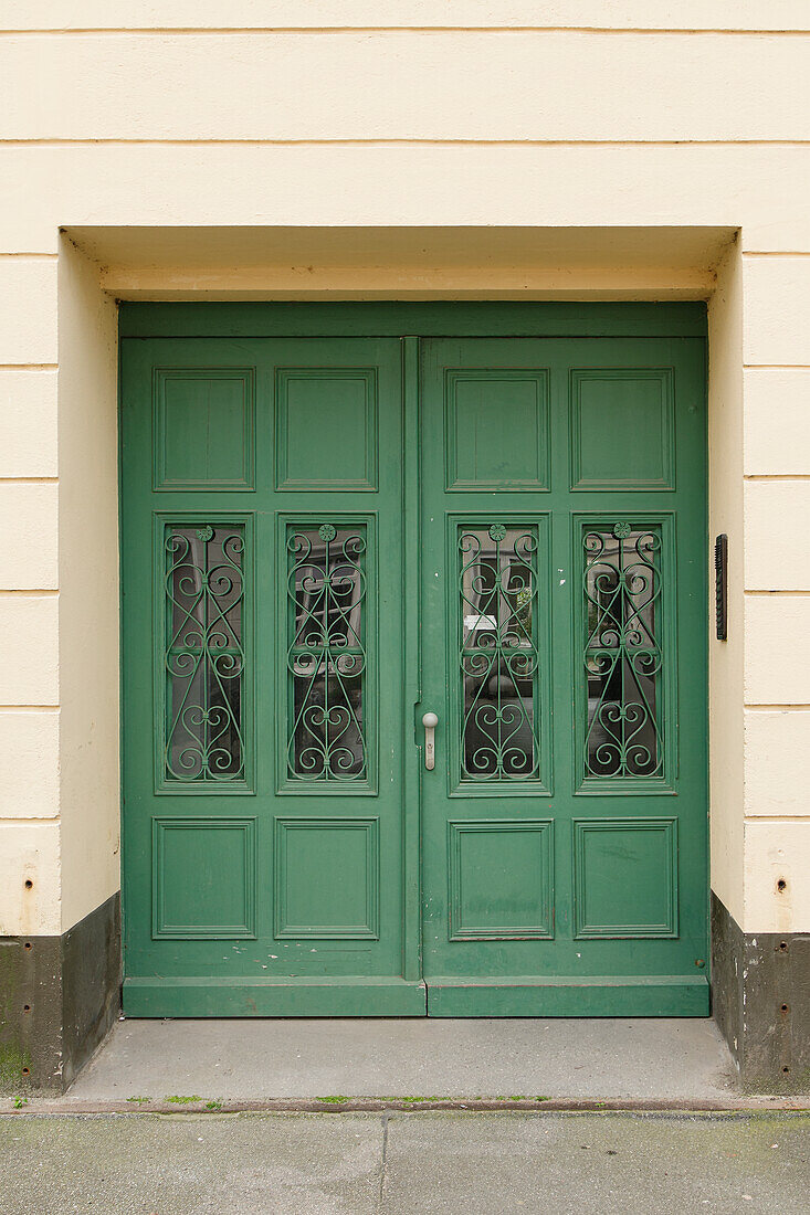 grüne Haustür