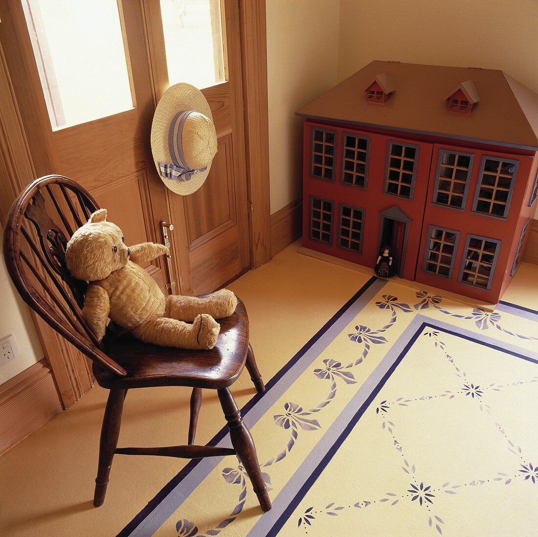 Ein illusionistischer Teppichboden in einem Kinderzimmer