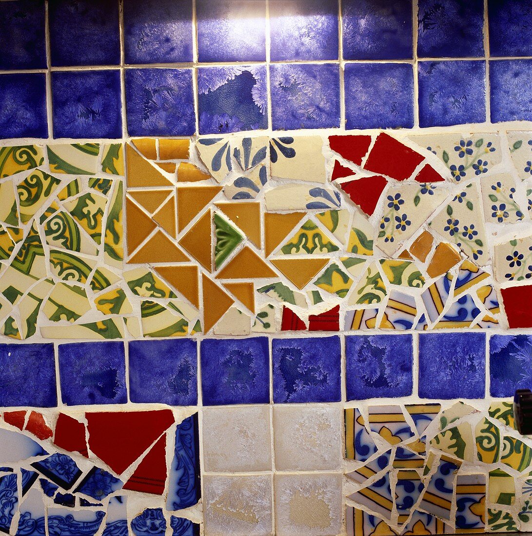 Mosaik-Rückwand in einer Küche