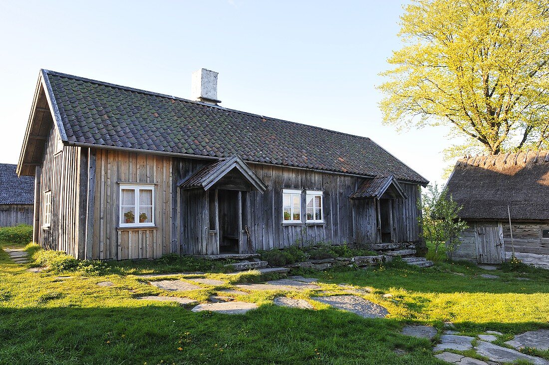 A wooden house in Scandinavia