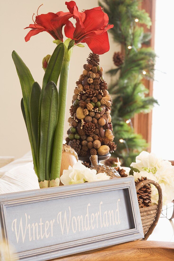 Weihnachtsdeko im Wohnzimmer