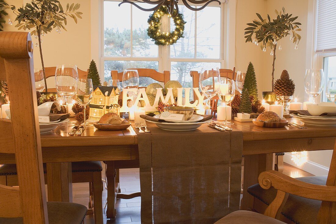 Christmas table (USA)