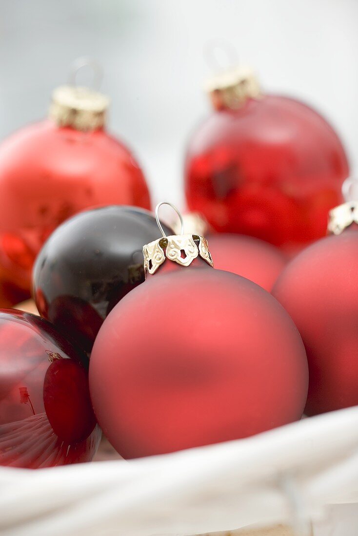 Assorted Christmas baubles