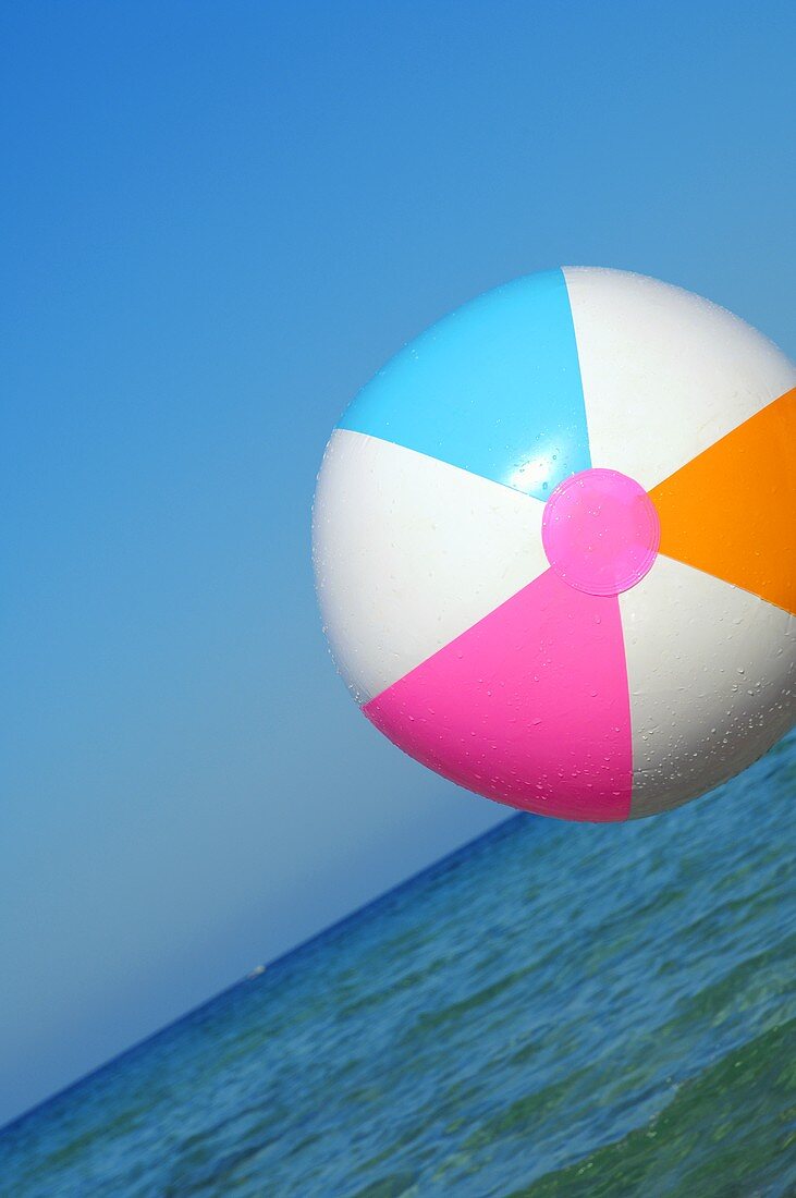 Colourful beach ball