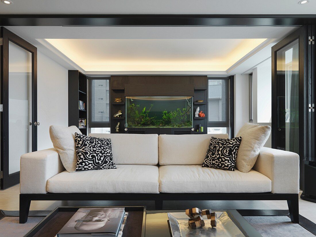 White sofa in modern home
