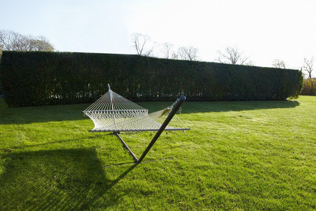 Hammock on a Stand in the Grass