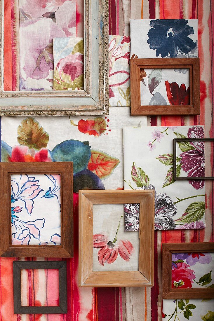 Floral watercolours and picture frames