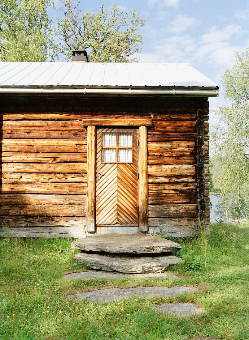 Schwedische Holzhütte