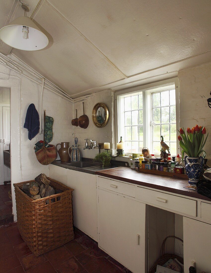 Eine Küche in einem englischen Landhaus