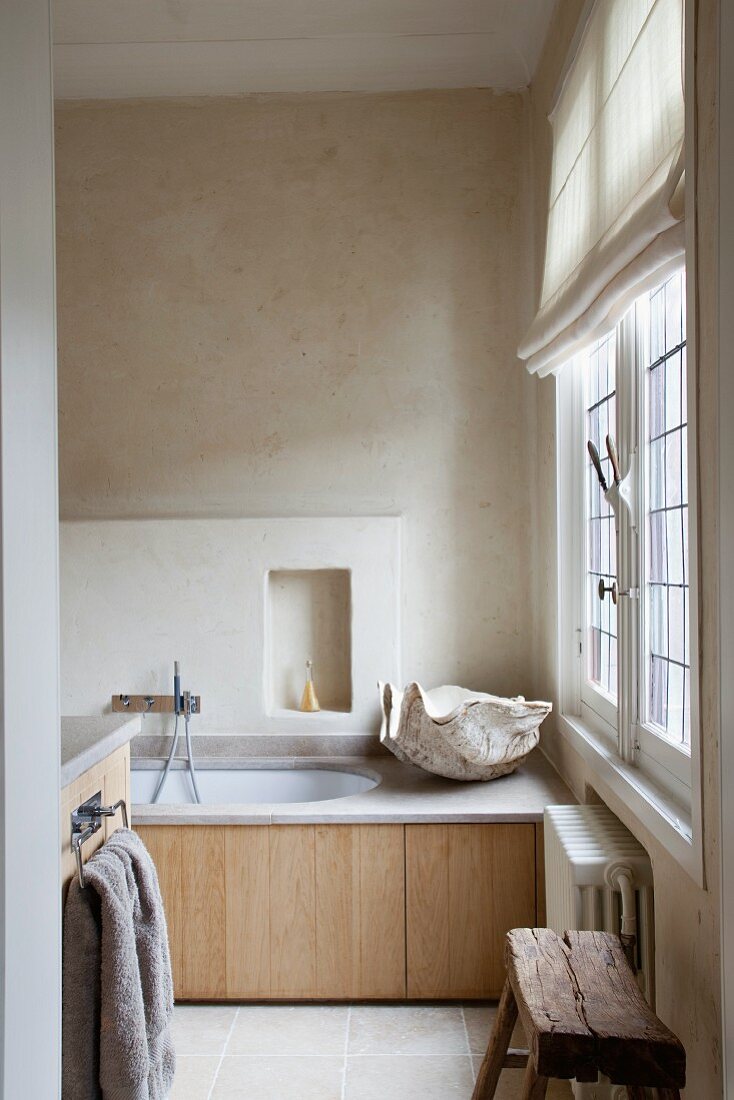 Simple bathroom in modern style