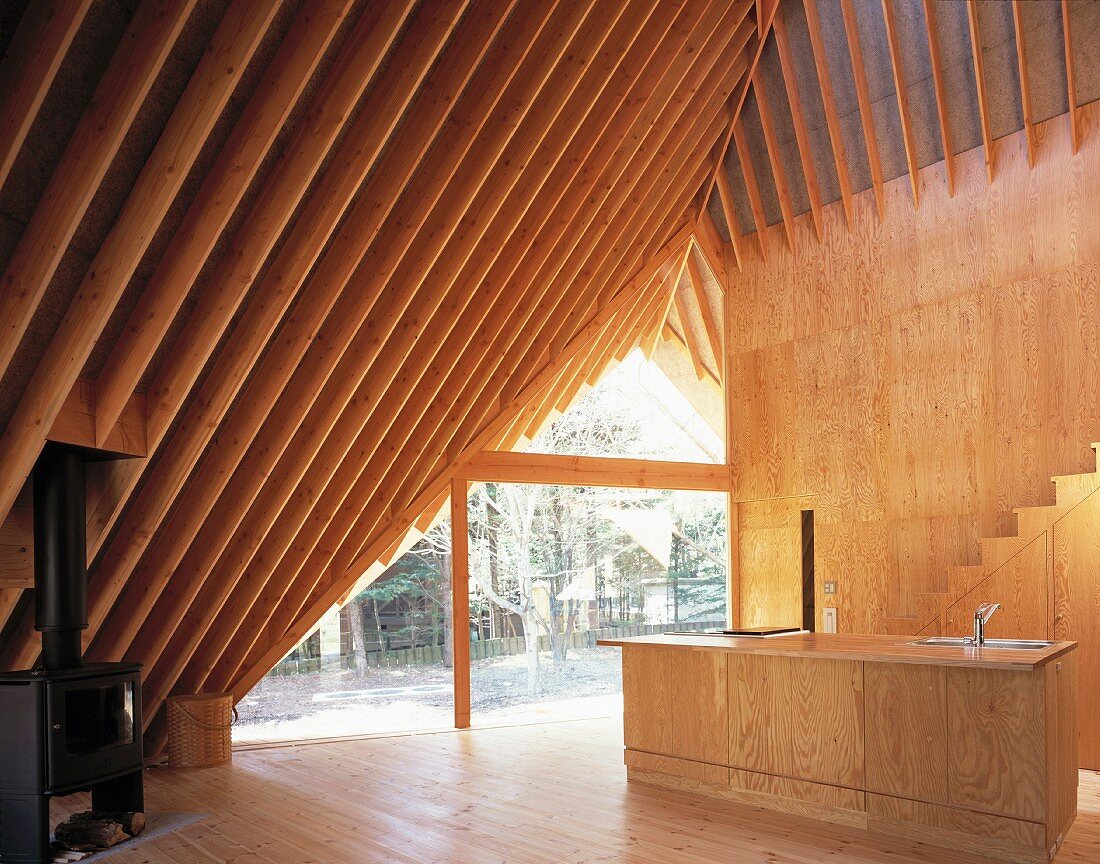 Elegant wooden house
