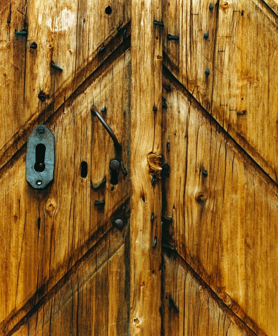 Antike Holztür