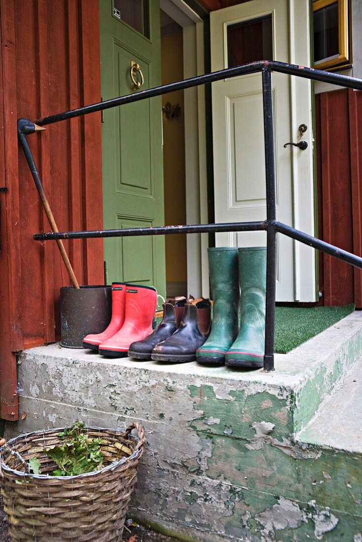 Boots outside door