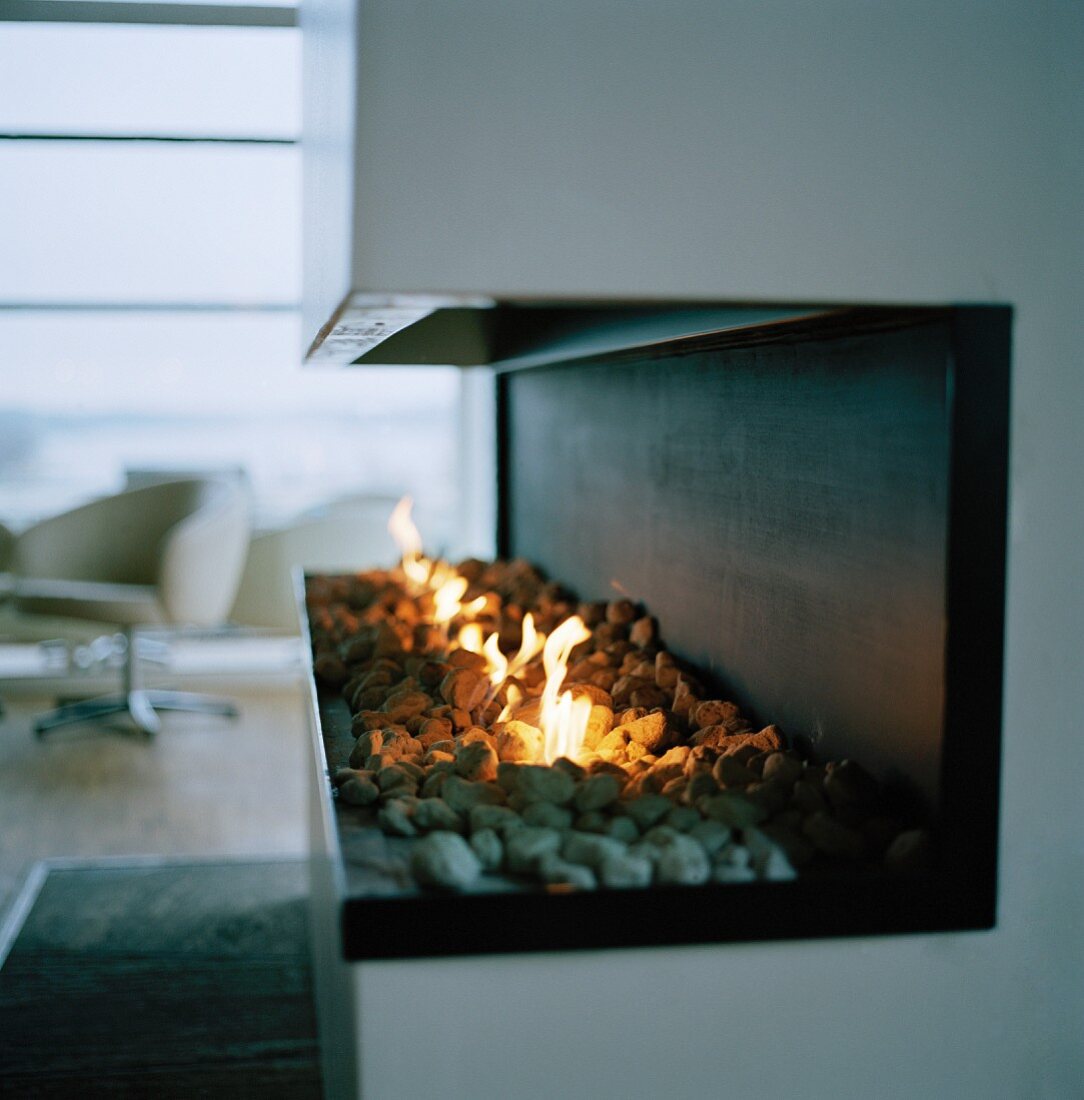 Fireplace -- modern fuel technology