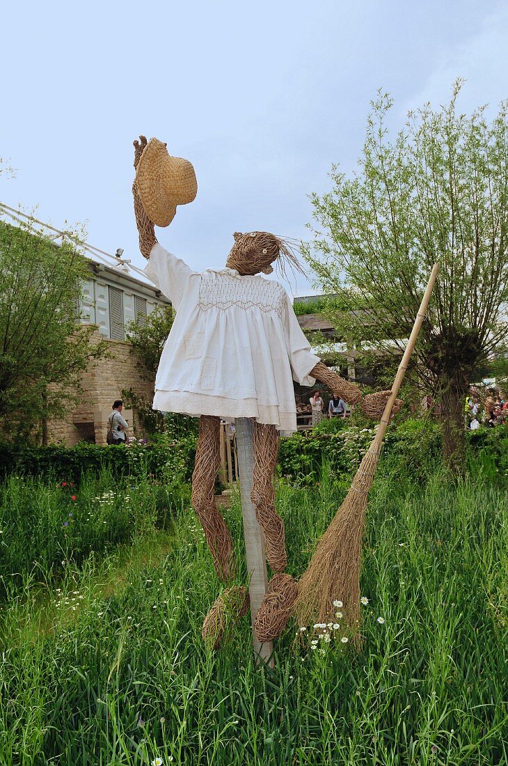 Scarecrow in garden