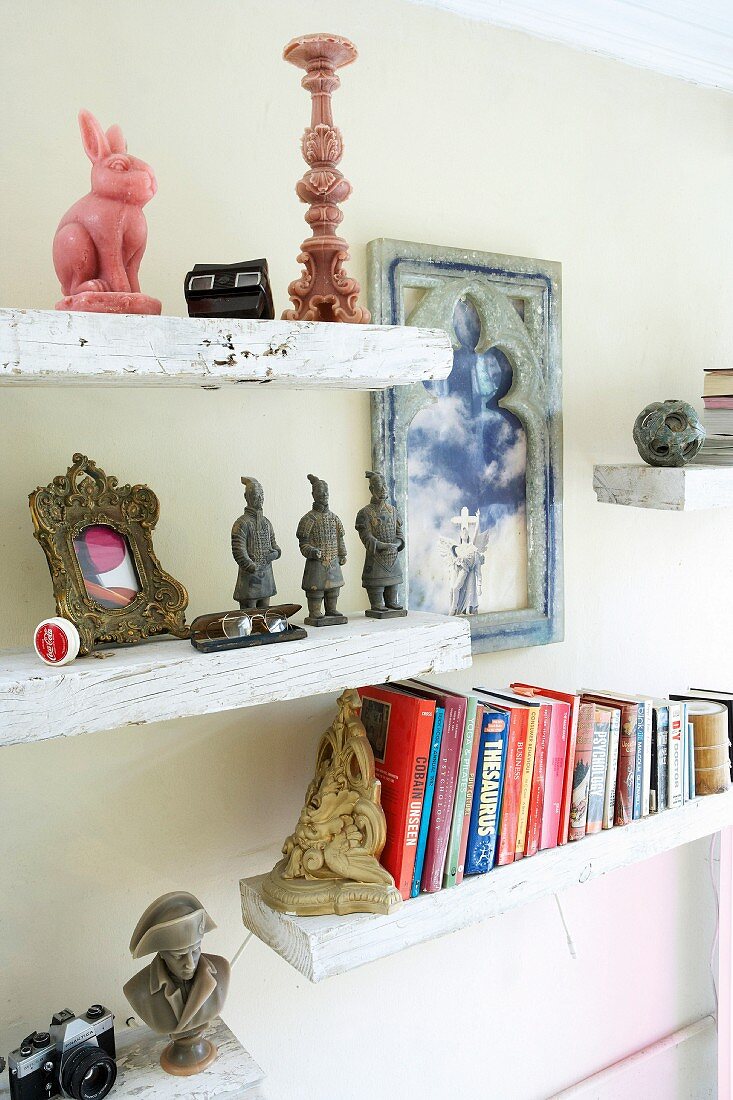 Old shelving in a living room
