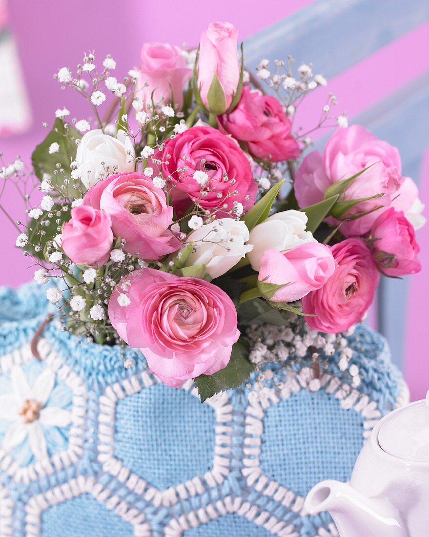 Bouquet in shades of pink