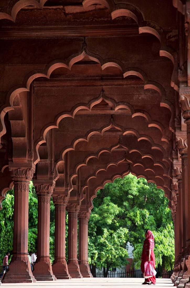 Arched arcades in Delhi