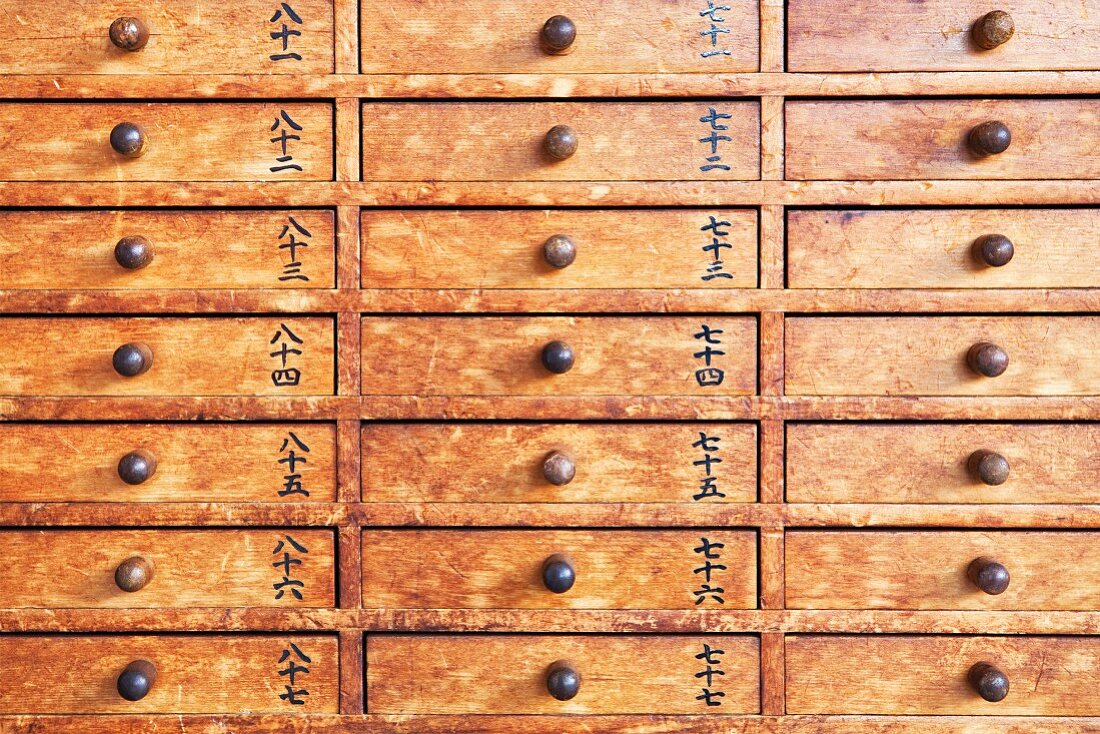 Lucky drawers in the Senso-Ji temple, Asakusa, Tokyo