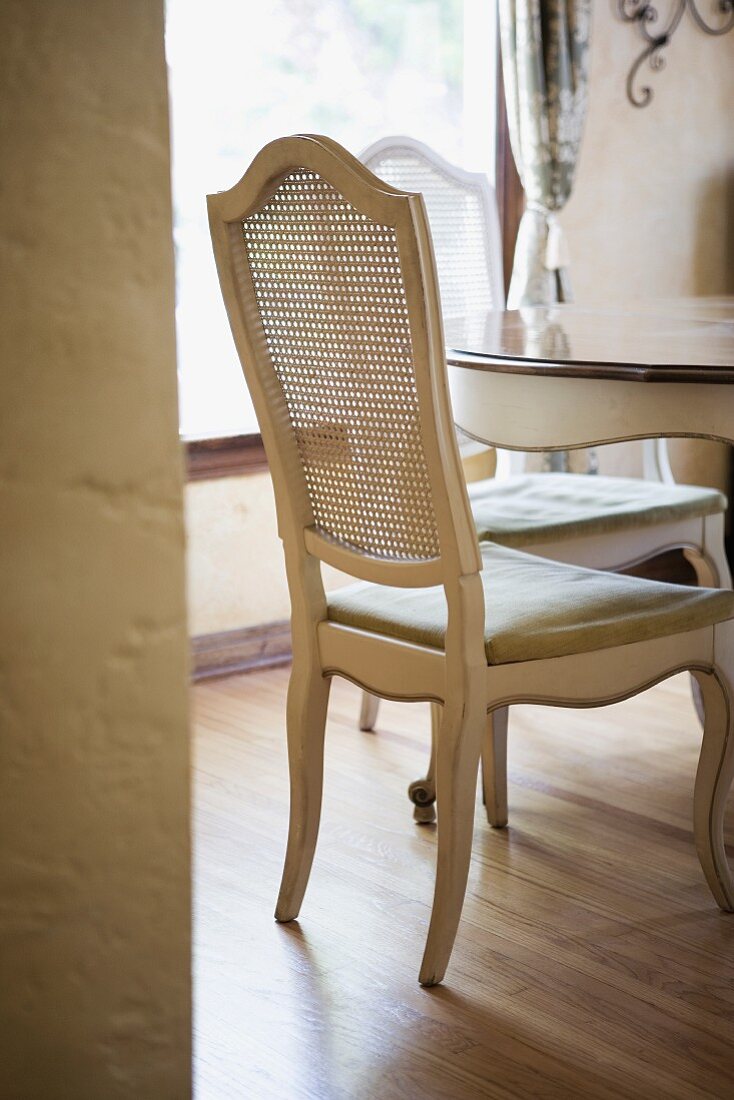 Vignette of dining room table.