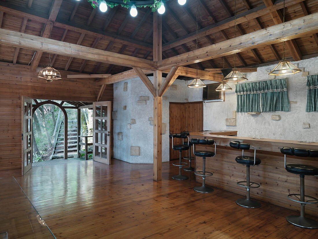 Interior cabin style bar