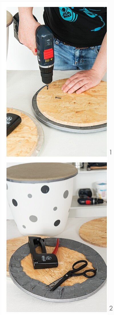 DIY: making and upholstering a stool