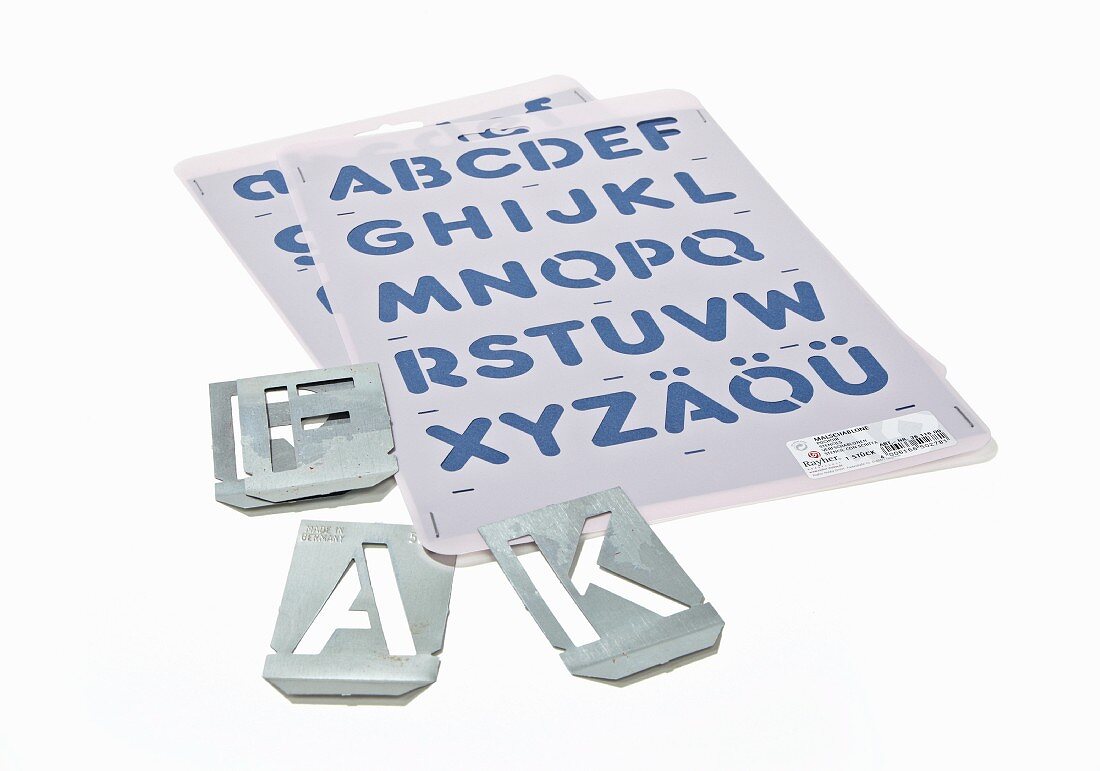 Alphabet craft stencil