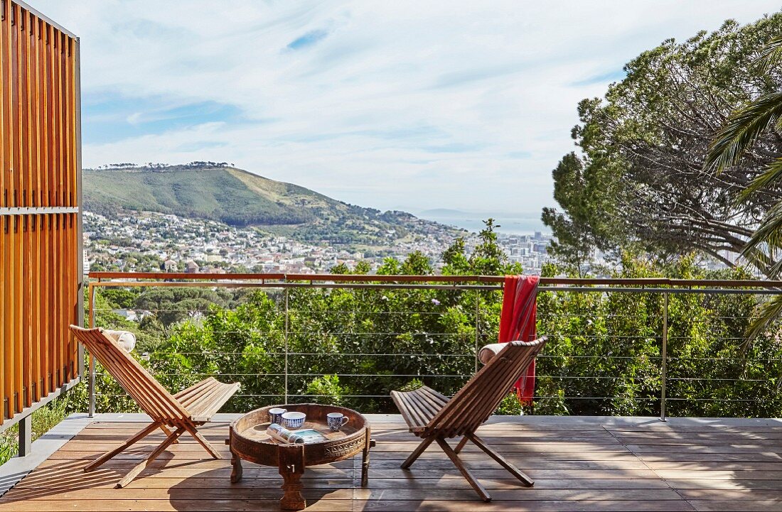 Blick vom Balkon über Kapstadt