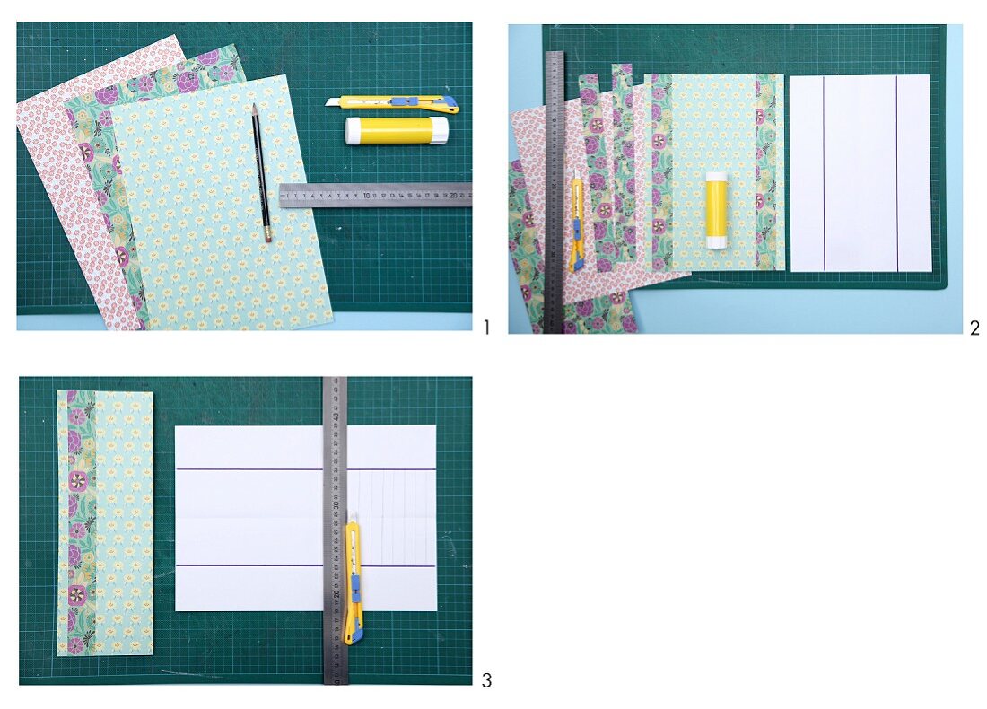 DIY-Anleitung für lampionartige Teelicht-Schirmchen aus gefaltetem und beschnittenem Origami-Papier
