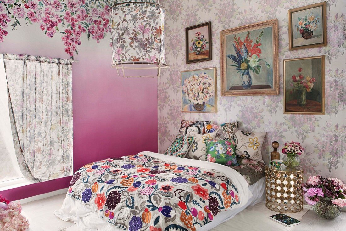Florale Gestaltungsideen für das Schlafzimmer