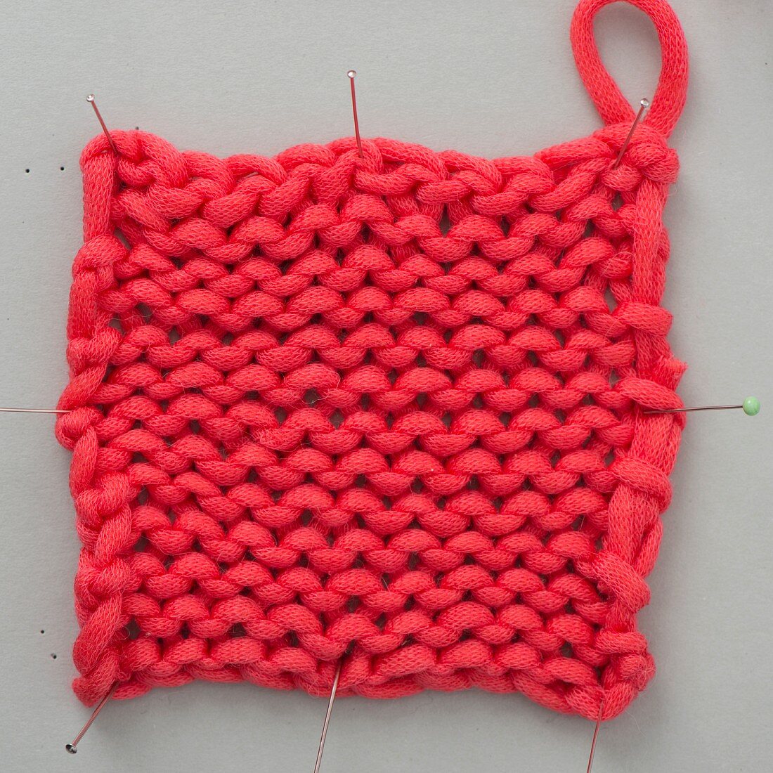 A piece of knooking – knitting with a hook