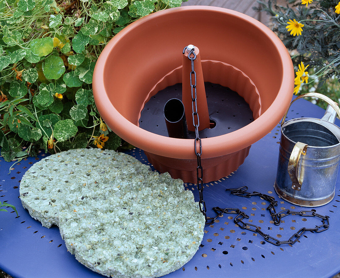 Irrigation types for hanging baskets, irrigation mats