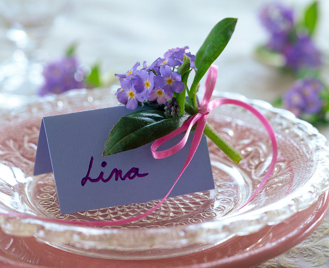 Homemade place card