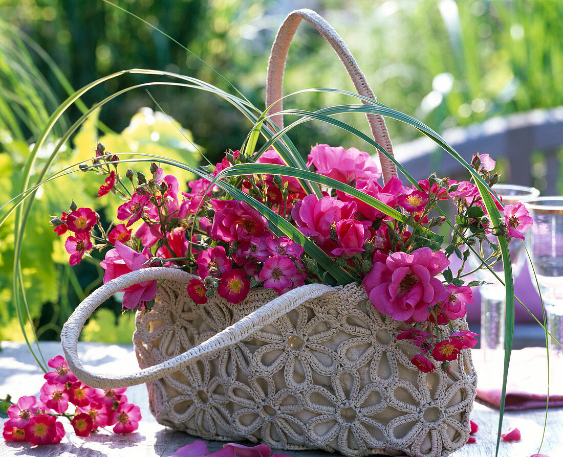 Bag with roses