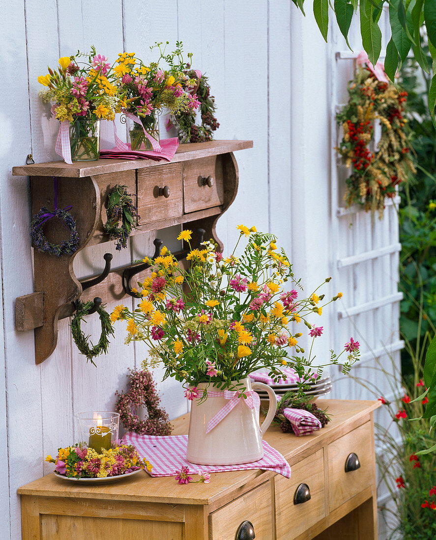 Bouquets of Crepis, Trifolium, Coronilla