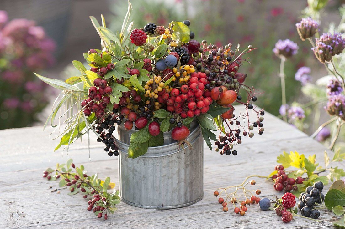 Bouquet of wild fruits