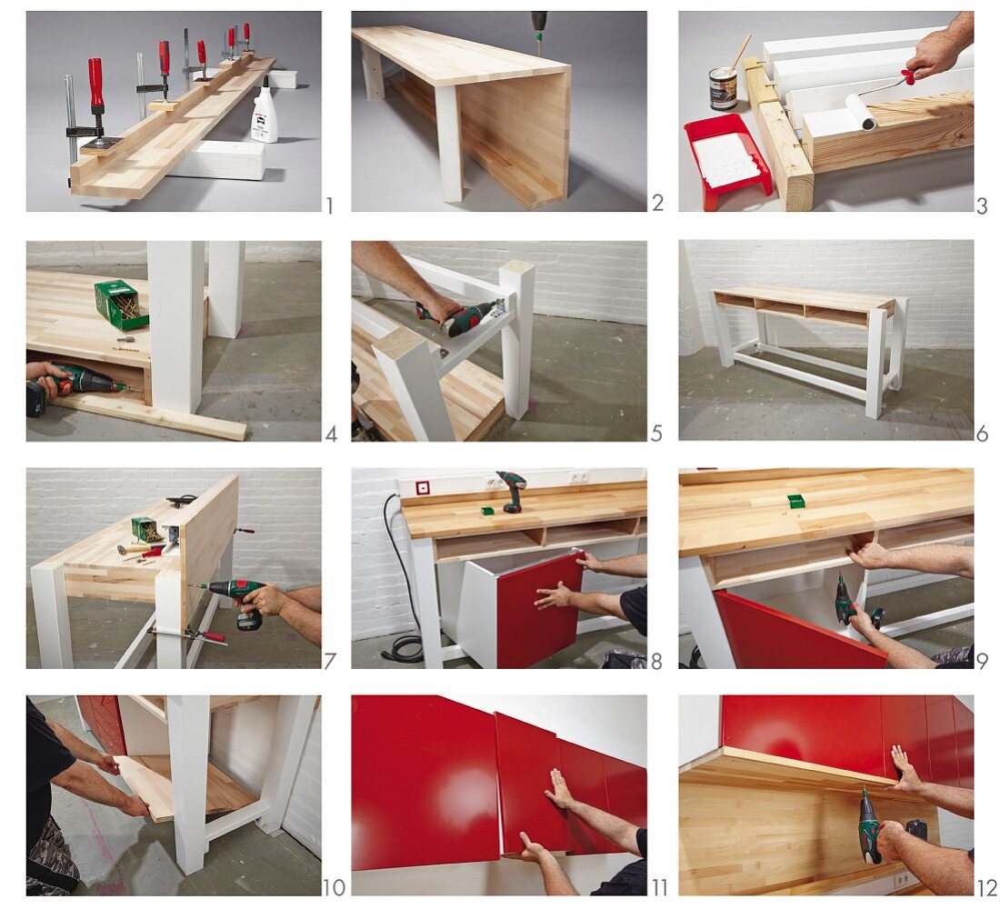 Instructions for building a workbench