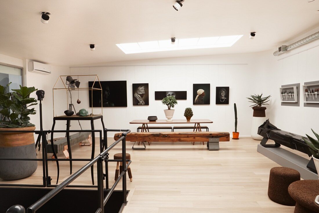 Atelier und Künstlerwohnung auf zwei Etagen