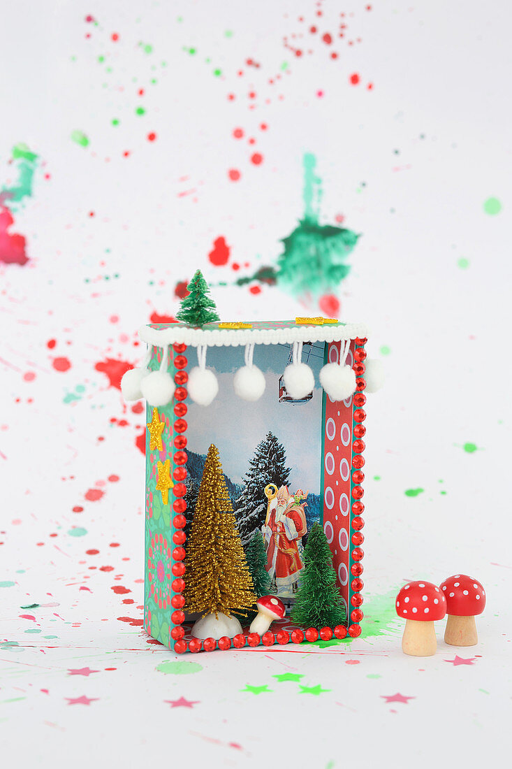Weihnachtliches DIY-Mini-Diorama