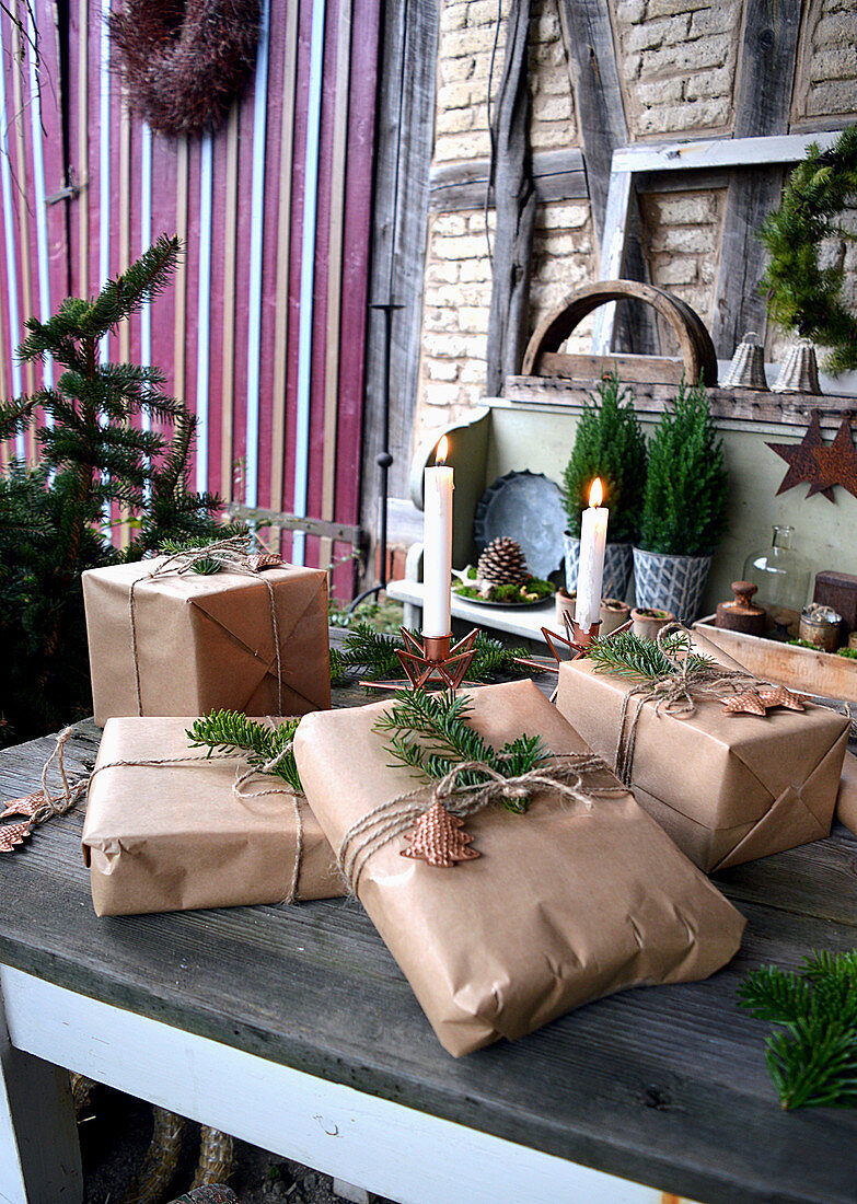 Naturally Packed Christmas Presents