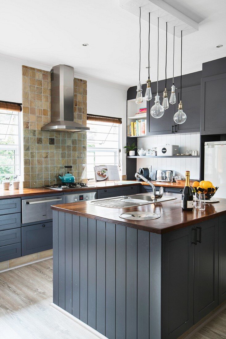 Grey Country Kitchen