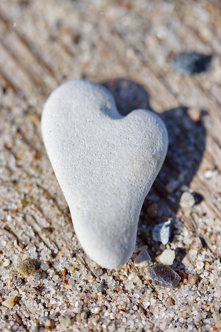 Heart-shaped pebble