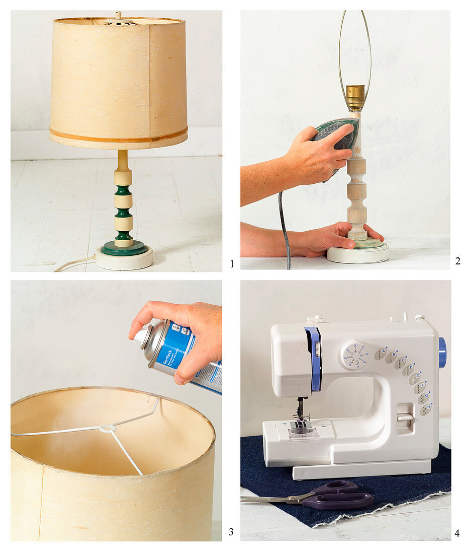 Renovating an old table lamp