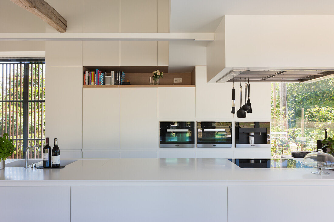 Modern kitchen in white